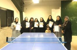 مسابقات تنیس روی میز قهرمانی فرهنگیان شهرستان استهبان برگزار شد
