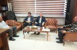 دیدار فرماندار استهبان با مدیرکل نوسازی مدارس فارس 