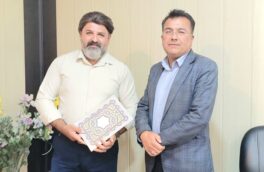 تجلیل فرماندار استهبان از مدیرمسئول نشریه استهبانی دیگر به مناسبت روز خبرنگار