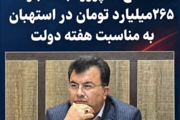 افتتاح ۱۴ پروژه با اعتبار ۲۶۵میلیارد تومان در استهبان