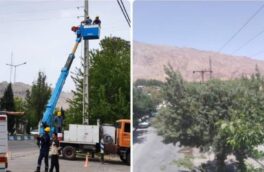 اقدامات پیشگیرانه مدیریت برق استهبان در راستای پایداری شبکه و آمادگی در برابر شرایط نامساعد جوی